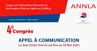 Appel à communication : 4ème congrès de l’Association Nationale des Neurologues Libéraux Algériens (ANNLA)