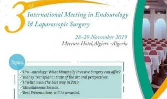 3ème Congrès International Dendoscopie Et De Chirurgie Laparoscopique – Les 28/29 Novembre 2019 à Hôtel Mercure, Alger.