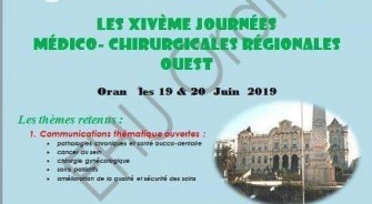 Les 14èmes Journées Médico-chirurgicales Régionales Ouest - 19 au 20 Juin 2019 à Oran