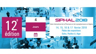 12ème édition du Salon International de la Pharmacie et de la Parapharmacie (SIPHAL) - 14 au 17 Février 2018 à Alger