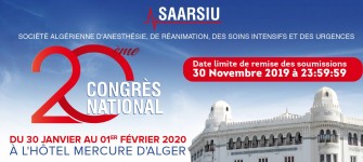 20ème Congrès National de la SAARSIU - 30 Janvier au 1er Février 2020 à Alger