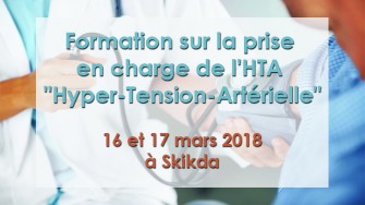Formation sur la prise en charge de lHTA Hyper-Tension-Artérielle - 16 et 17 mars 2018 à Skikda 