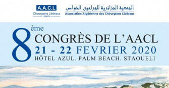 8ème Congrès de l’AACL- Les 21-22 Février 2020- Hôtel Azul-Palm Beach- Staoueli